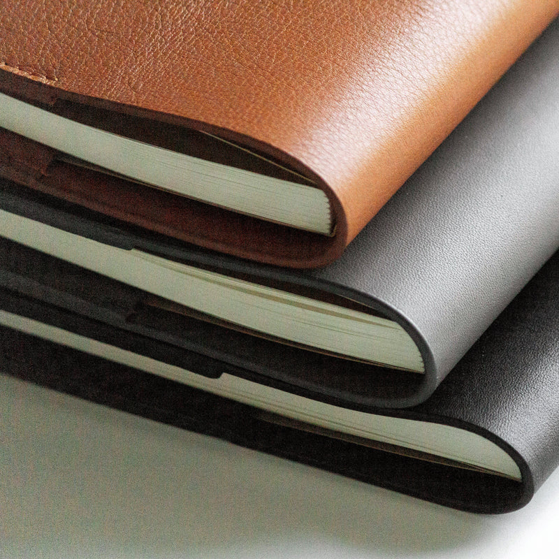 The Notebook: Leather - Cognac - A5