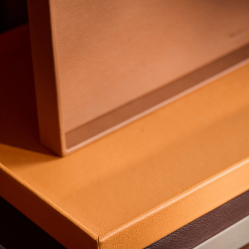 The Serving Tray: Leather - Cognac - Large