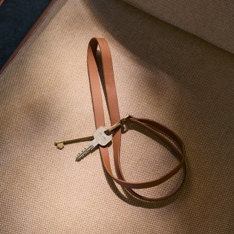 The Strap with Hook: Leather - Mandarin - One size