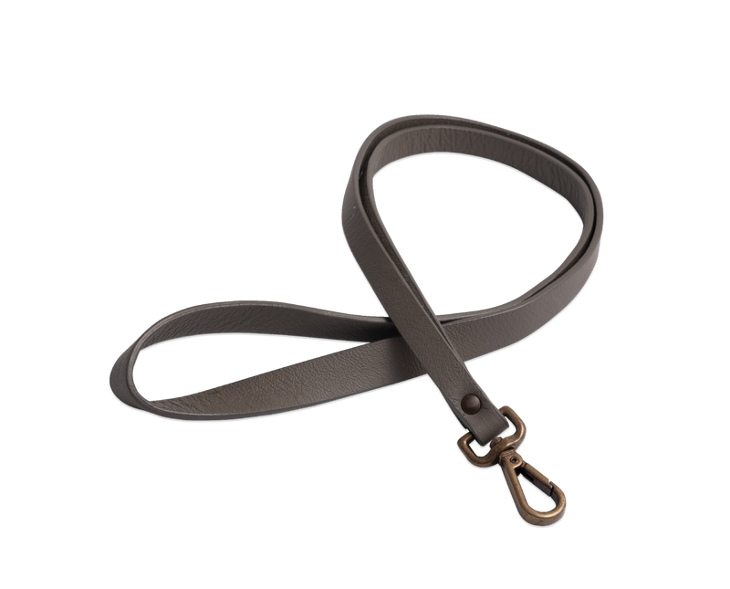 The Strap with Hook: Leather - Grey - One size