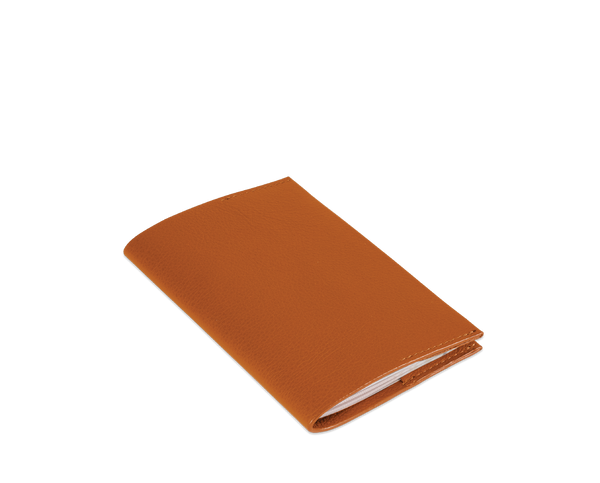 The Passport Cover: Leather - Mandarin - One size