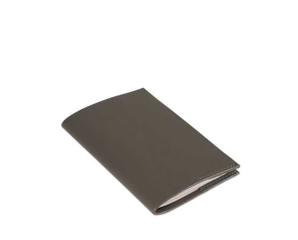 The Passport Cover: Leather - Grey - One size