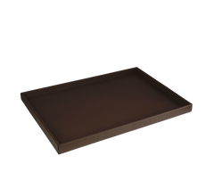 The Serving Tray: Leather - Tobacco - Large