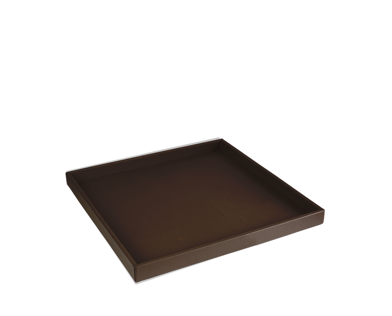 The Serving Tray: Leather - Tobacco - Small