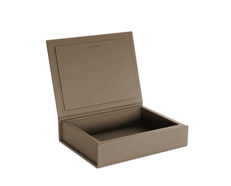 The Box: Leather - Almond - Medium