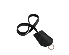 The Keyring: Leather - Black - Long strap